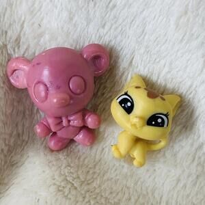 Littlest Pet Shop LPS Teddy Bear Accessory Mini Cat Figure Catalina Scrapper #84